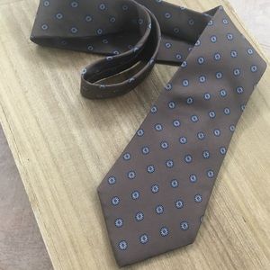 Christian Dior Silk Mocha Dot Men’s Neck Tie